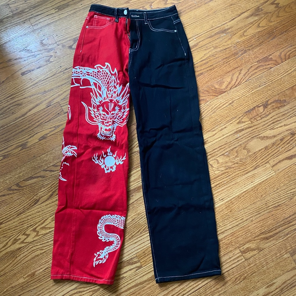 Aesthetic y2k dragon jeans